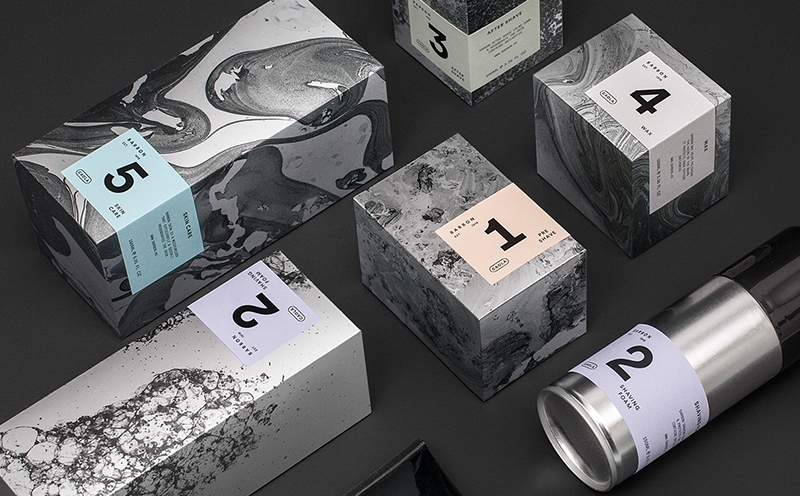 男士剃須用品包裝設計，全套護膚用品包裝設計，杭州化妝品包裝設計公司