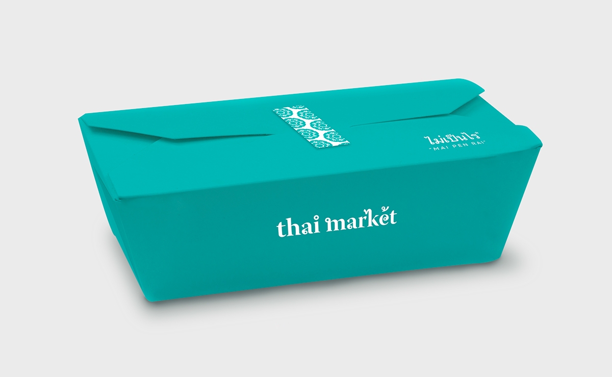 泰國快餐店的品牌設計，標志設計和包裝設計