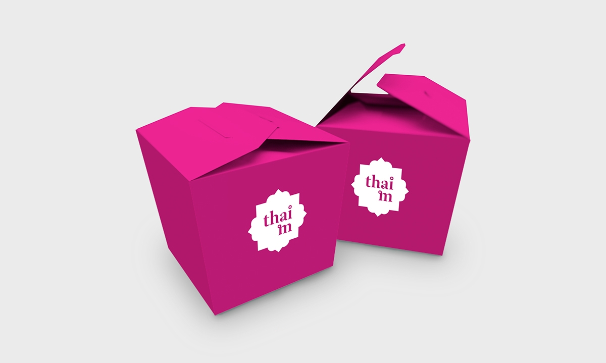 泰國快餐店的品牌設計，標志設計和包裝設計