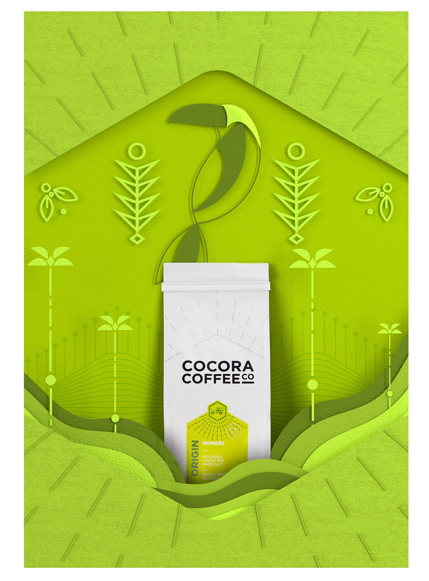 為一個(gè)咖啡杯，一個(gè)街角咖啡店，做整體的品牌包裝設(shè)計(jì)